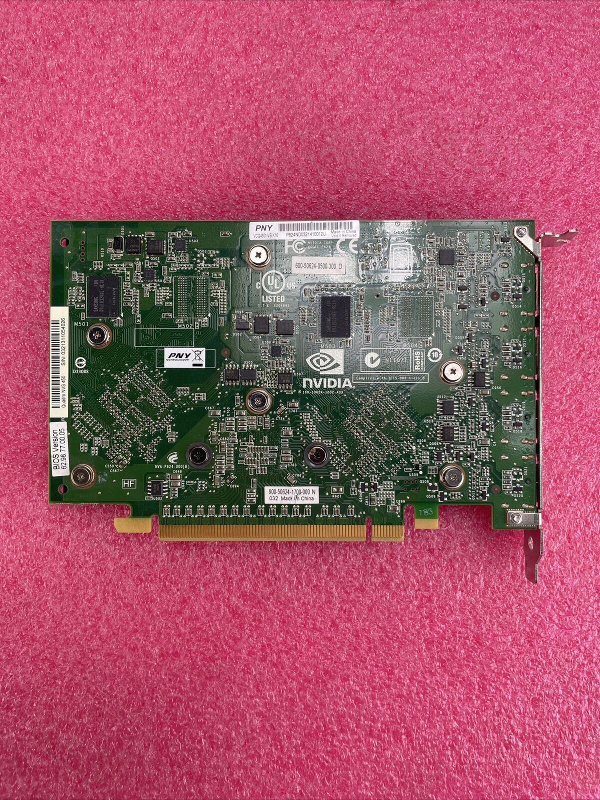 PNY NVIDIA Quadro NVS 450 VCQ450NVSX16 512MB GDDR3 SDRAM PCI Express 16