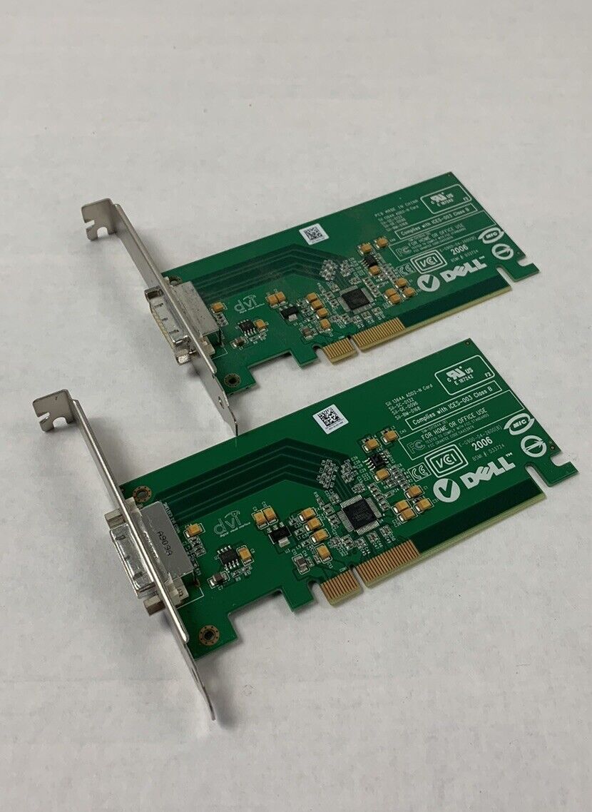 Dell 0KH276 E-G900-04-2600 Sil 1364A DVI AGP Video Graphics FFF GPU (Lot of 2)