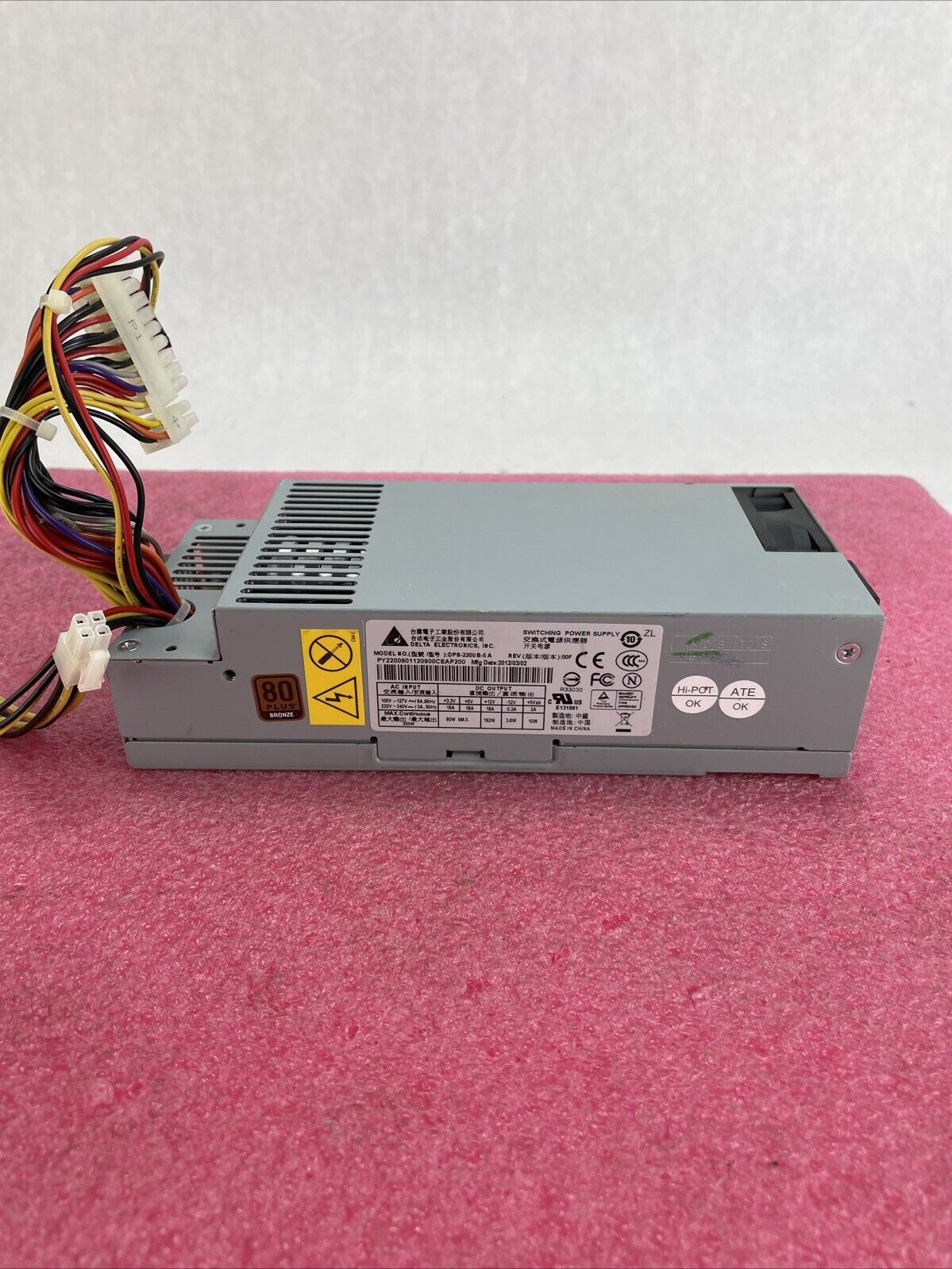 Delta Electronics DPS-220U B-5 A 80 Plus Bronze 220W Switching Power Supply