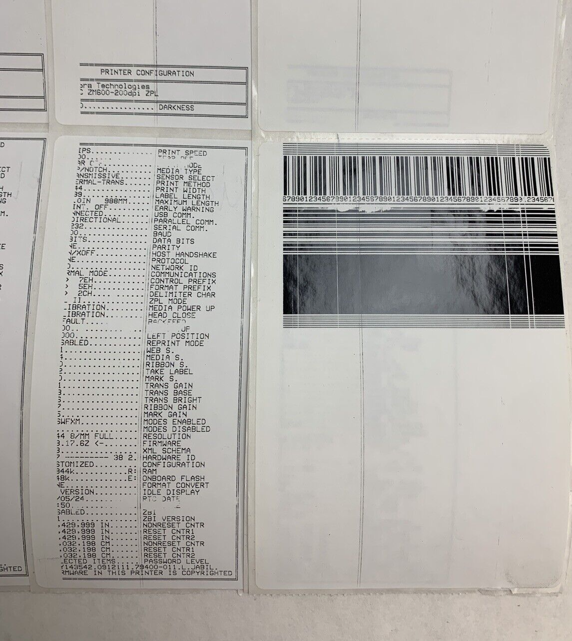 Zebra ZM600 200 DPi Label Printer Thermal Parallel USB Tested Prints For Parts