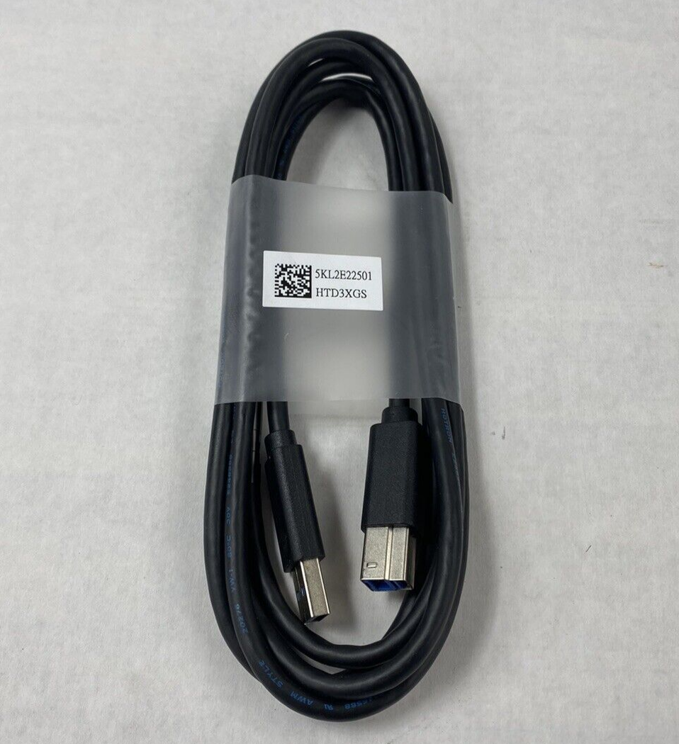 Lot of 7 Dell 5KL2E22501 USB 3.0 Type A to Type B Cable 6 Feet Cord