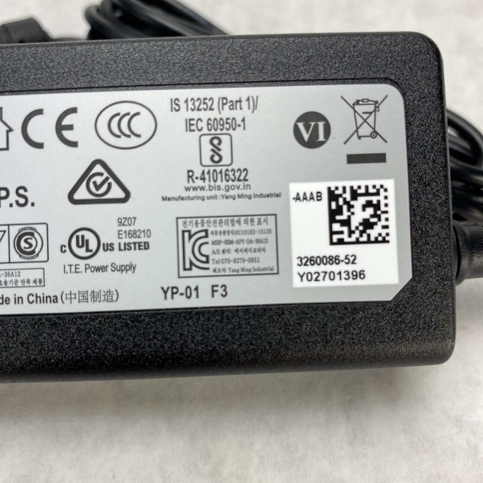 NEW GENUINE APD DA-36A12 AC ADAPTER LACIE HP 12V 3A 36W Tip 5.5 x 2.1mm