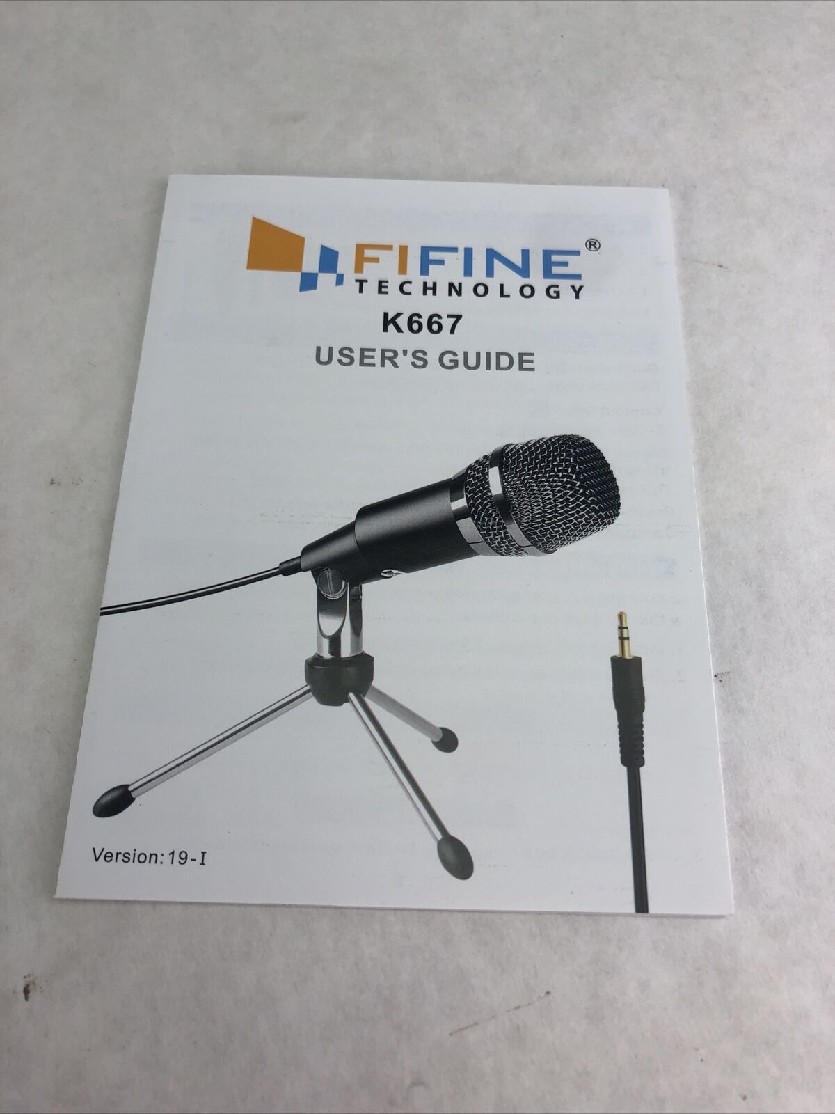 Fifine Condenser Microphone 3.5mm Plug Games-K667