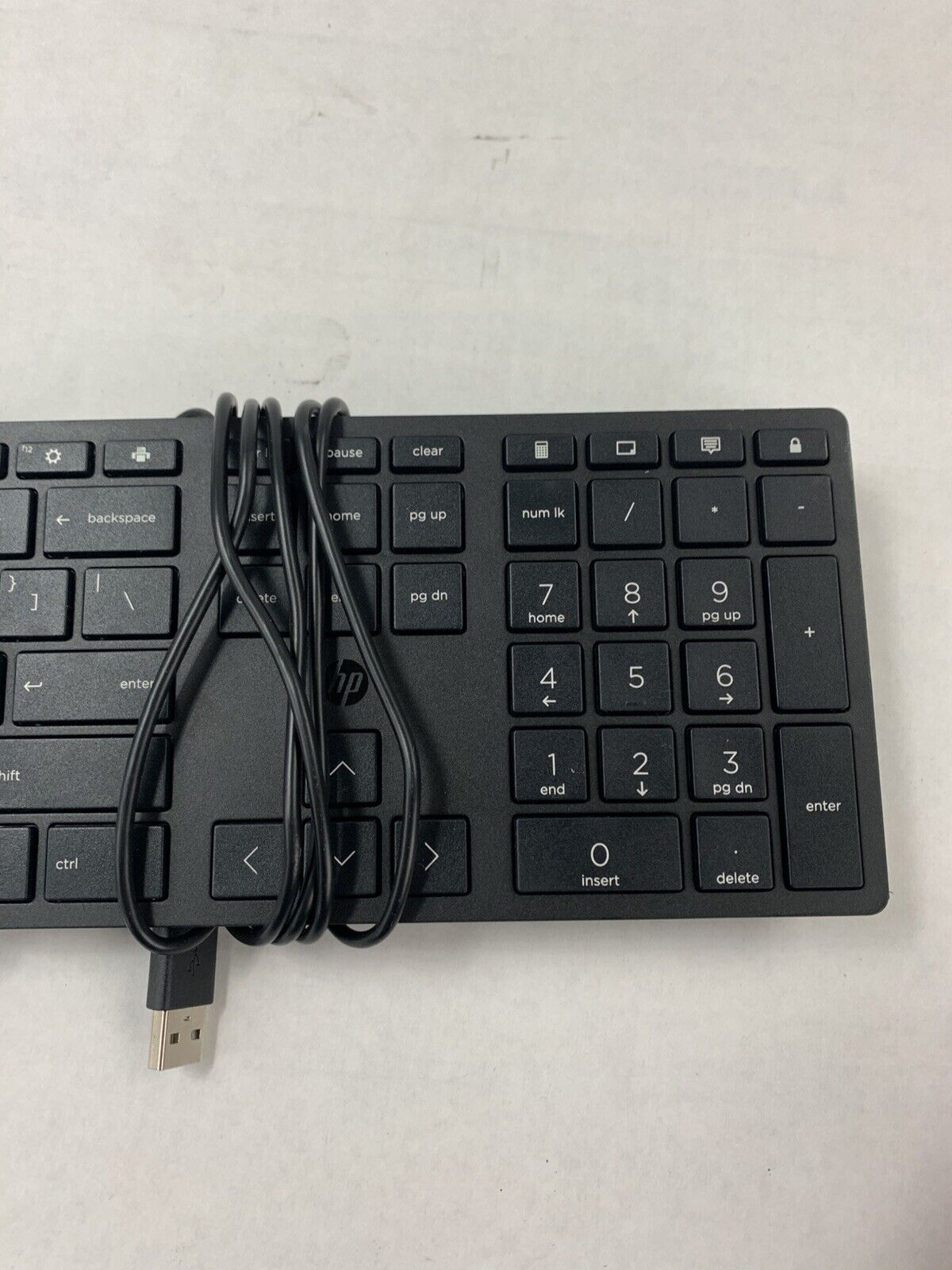 Lot of 5 HP L96909-001 Wired Desktop 320K USB Keyboard