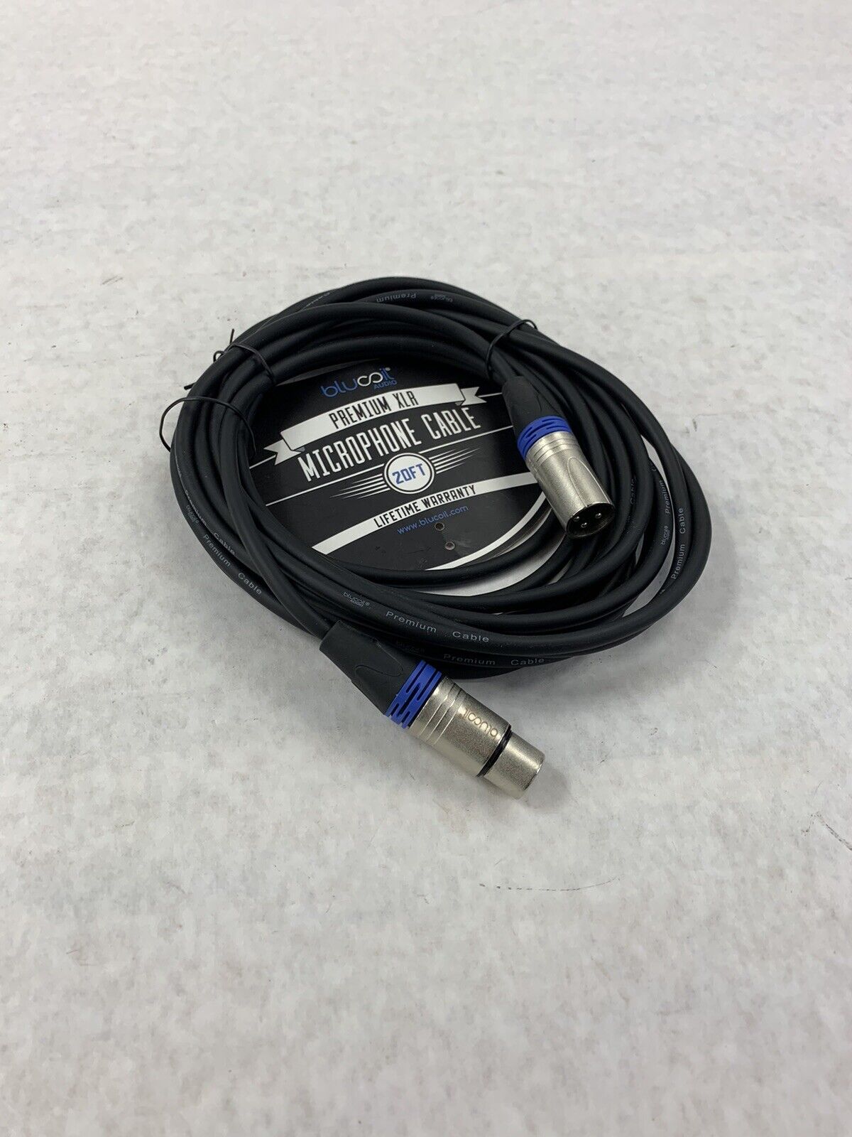 Bluecoil Audio Premium XLR 20ft Microphone Cable