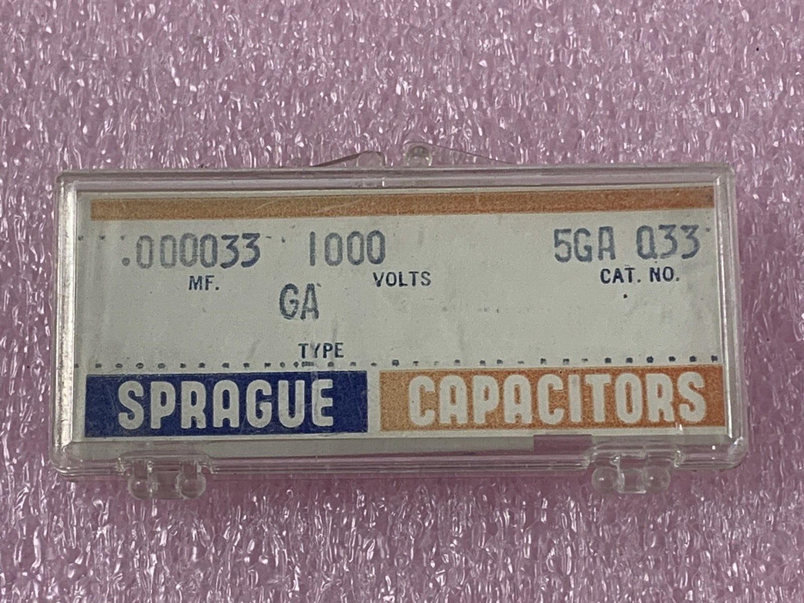 Sprague 5GAQ33 1000V 33pF Ceramic Disc Capacitor - Lot of (5)