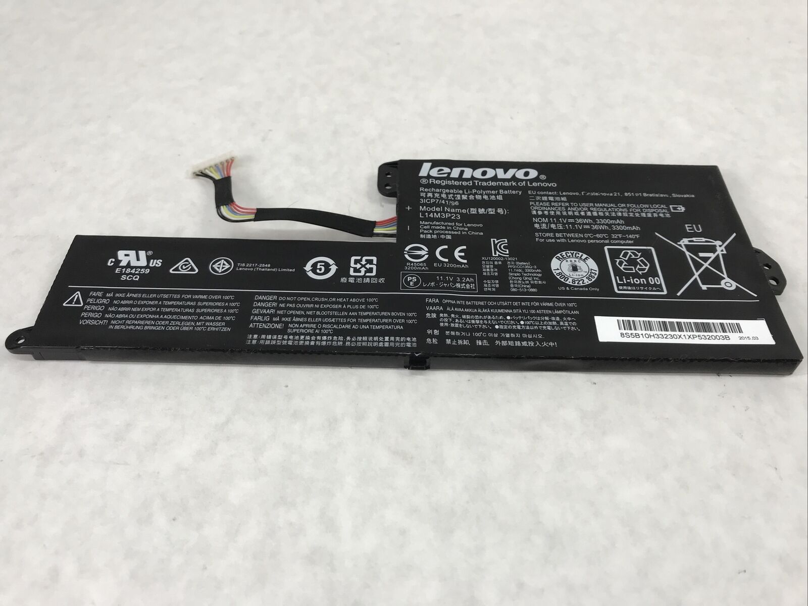 Lenovo Rechargeable Laptop Battery L14M3P23