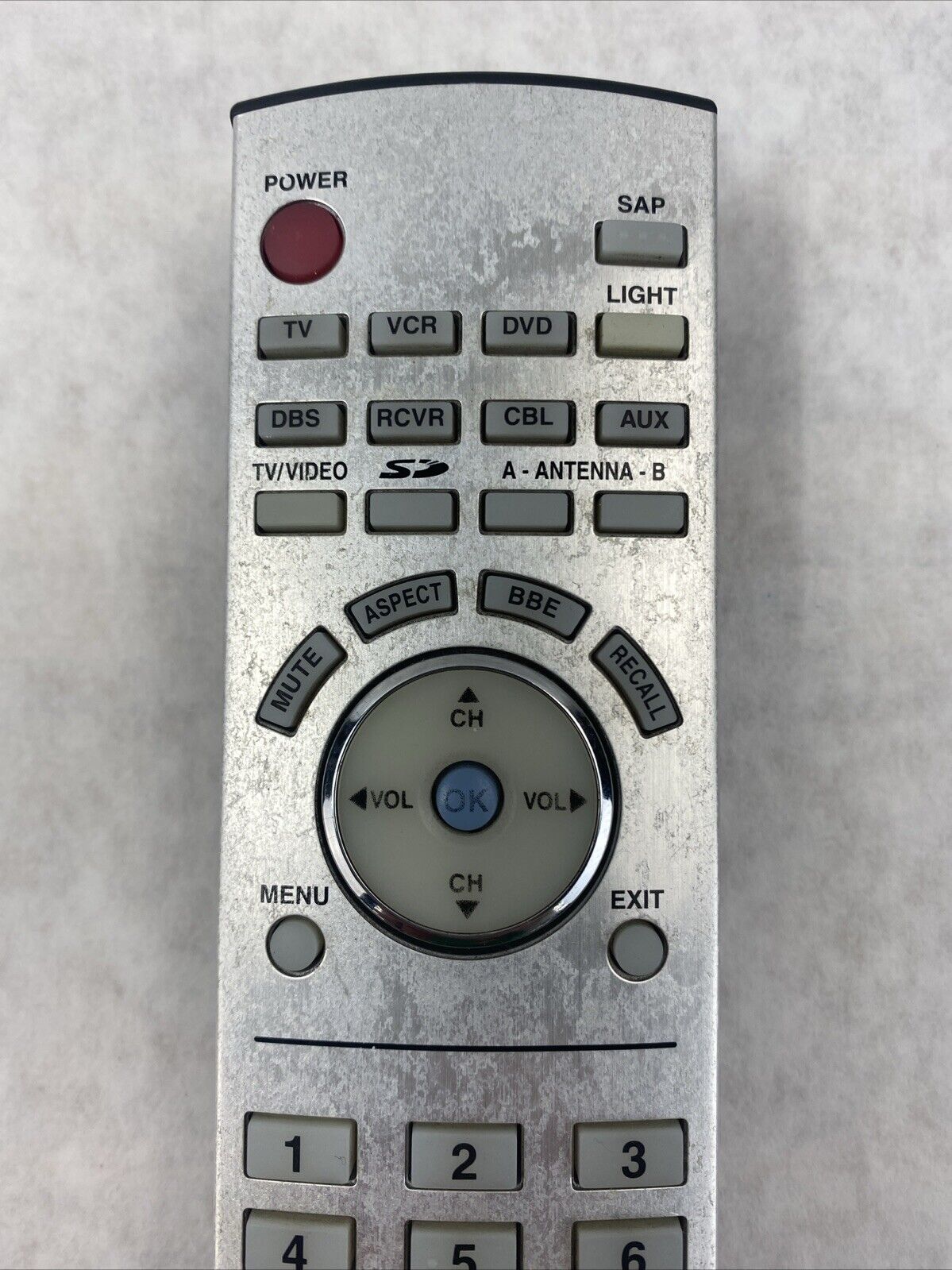 Panasonic EUR7627Z10 UR76EC2703–1 TV VCR DVD Remote Control Genuine OEM