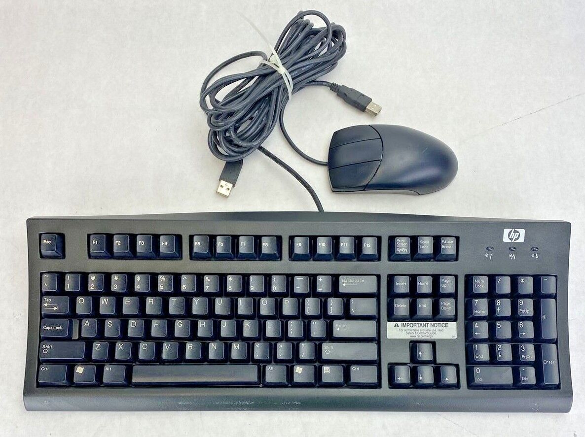 HP SK-2502CU (L) USB Keyboard With M-UD43 Mouse