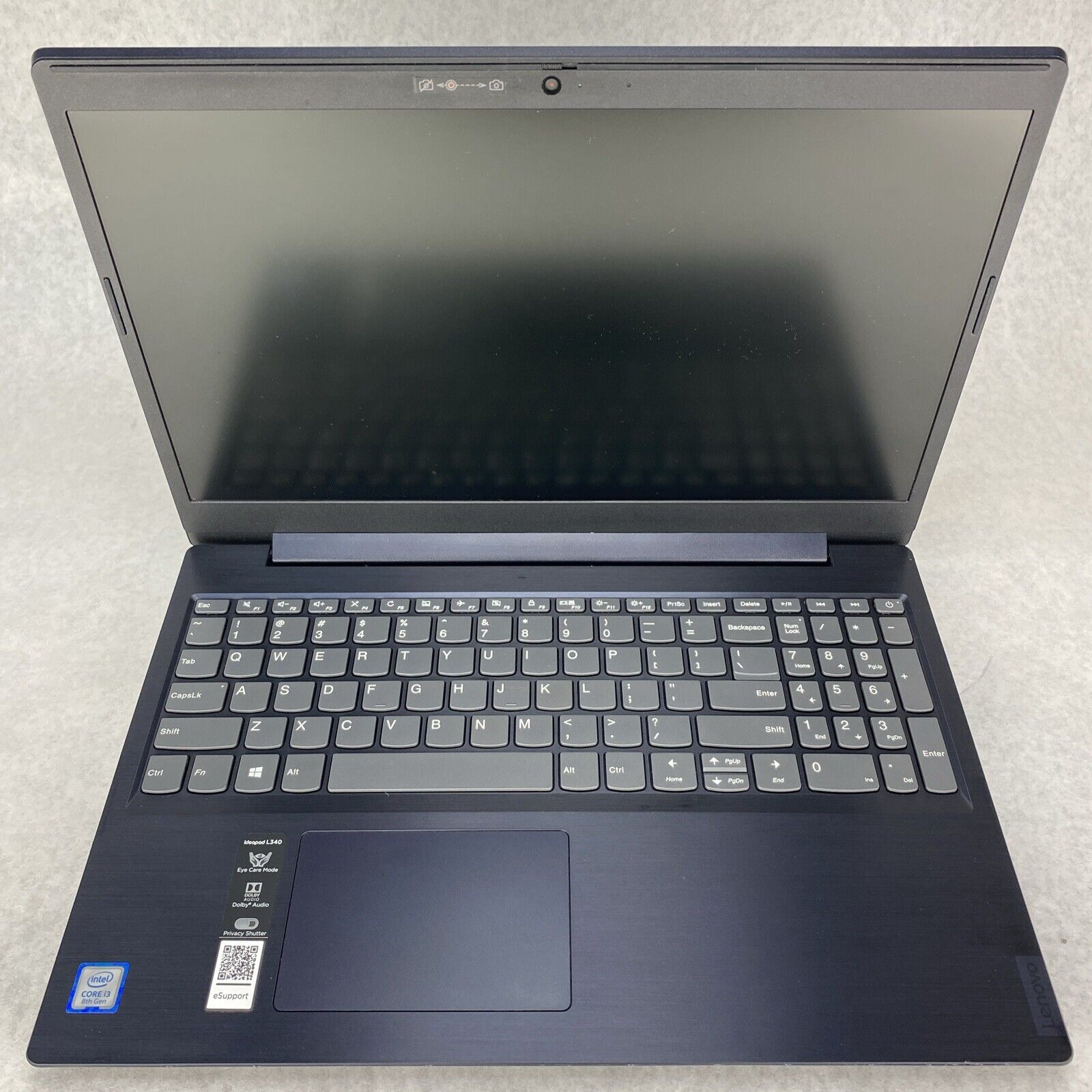 Lenovo IdeaPad L340-15IWL 15.6" Intel i3-8145U 8GB RAM No AC No HDD No OS