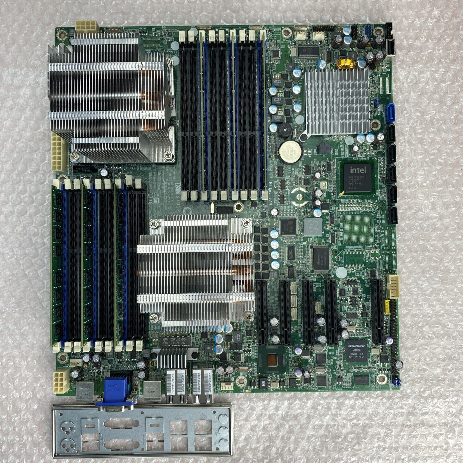 Tyan S7012GM4NR Dual LGA Motherboard 2x Xeon E-5645 2.40GHz 24GB RAM IO