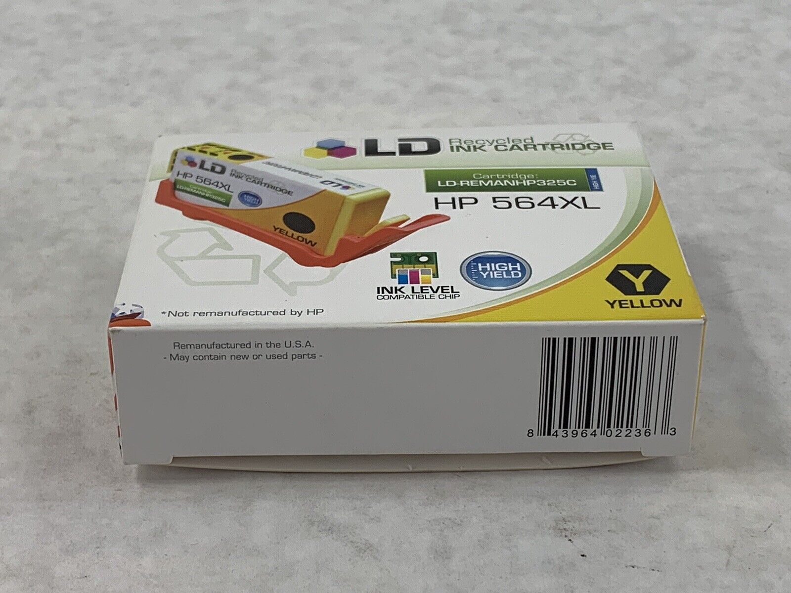 LD Yellow Ink Cartridge for HP 564XL   Factory Sealed