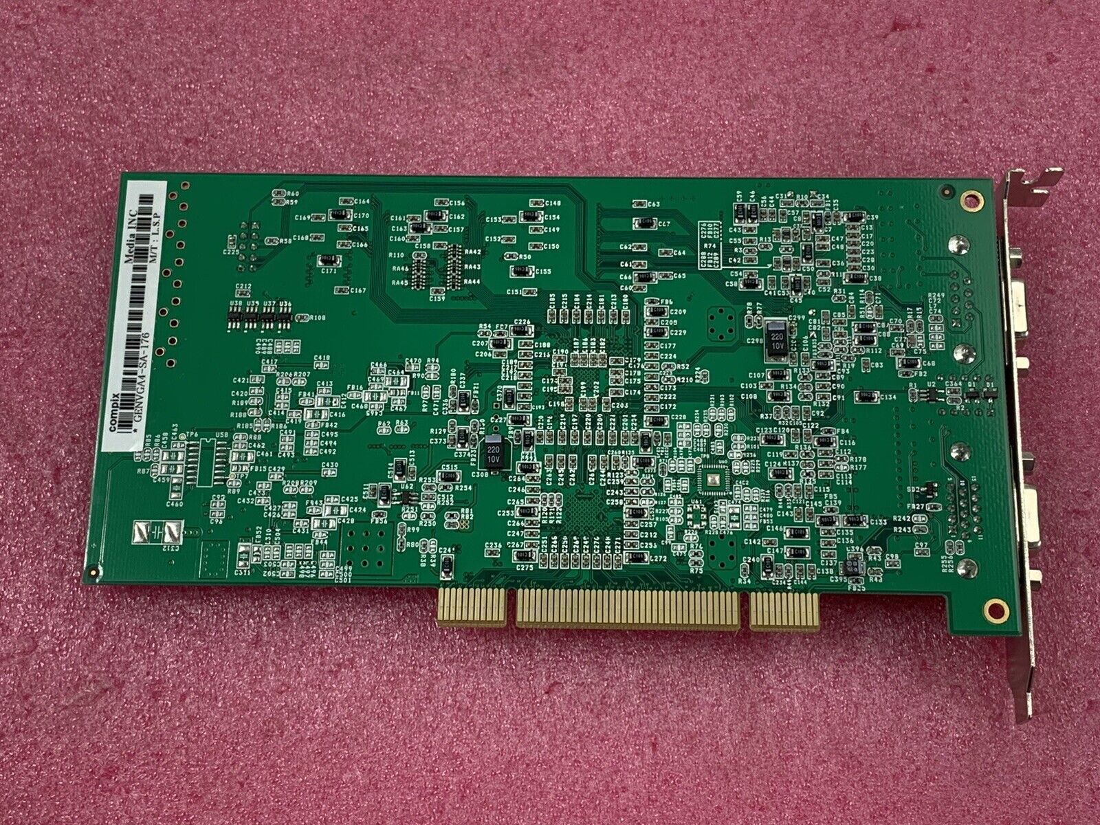 Compix Media Inc. GenVGA4-SA-176 PCI Interface Card ALLCG V3.3 RoHS