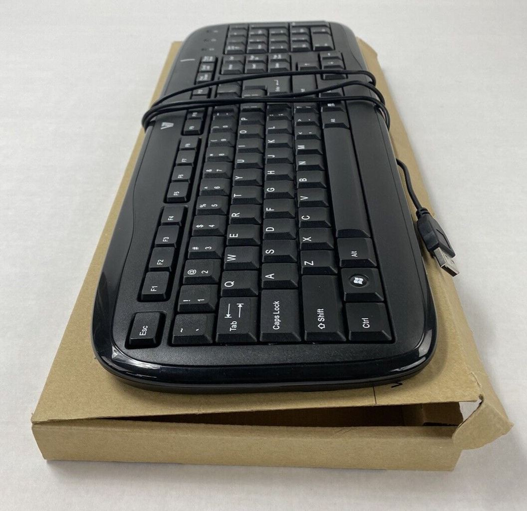 V7 KC0B1-6N6 Plug and Play Interface USB Keyboard Tested