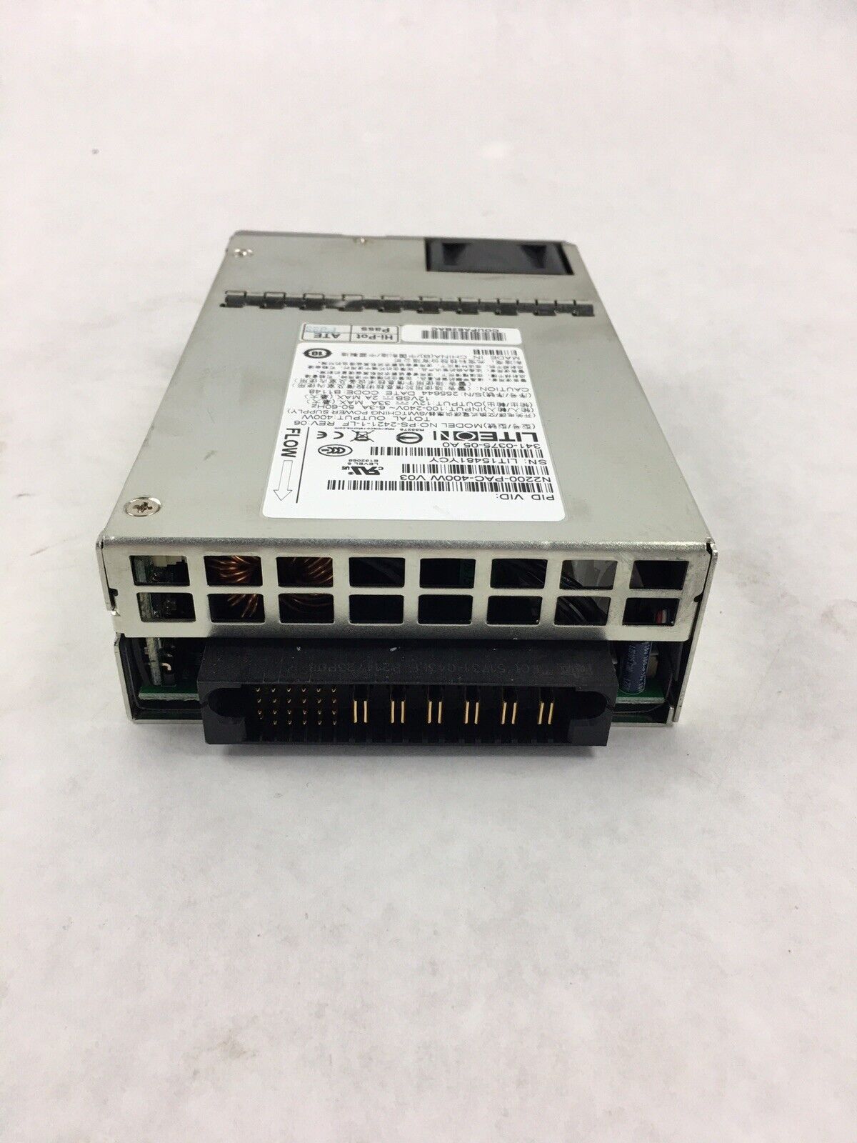 Lot of 2 Liteon PS-2421-1-LF 400W 6.0A 240V 60Hz  Power Supply Tested For Cisco