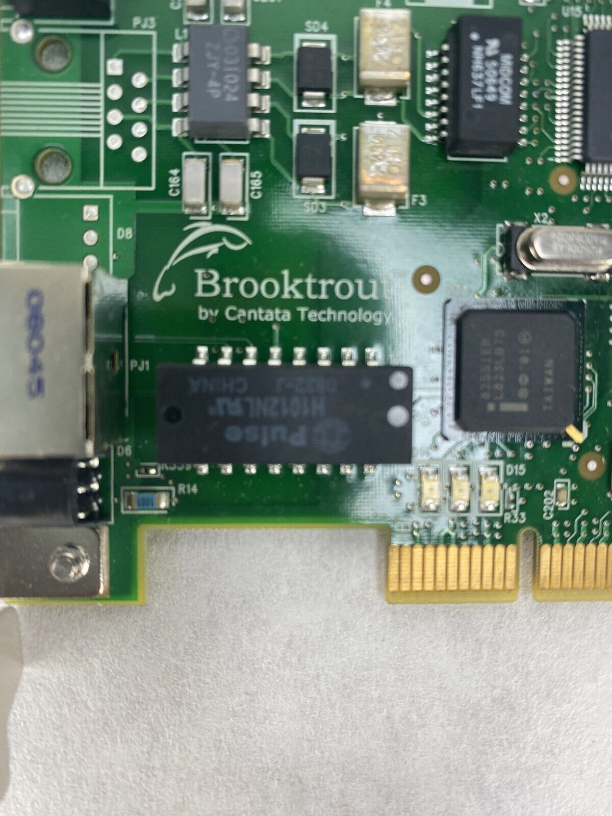 Dialogic Brooktrout Technology P/N: TR1034+P8H-T1-1N-R PCI Voice Data Board