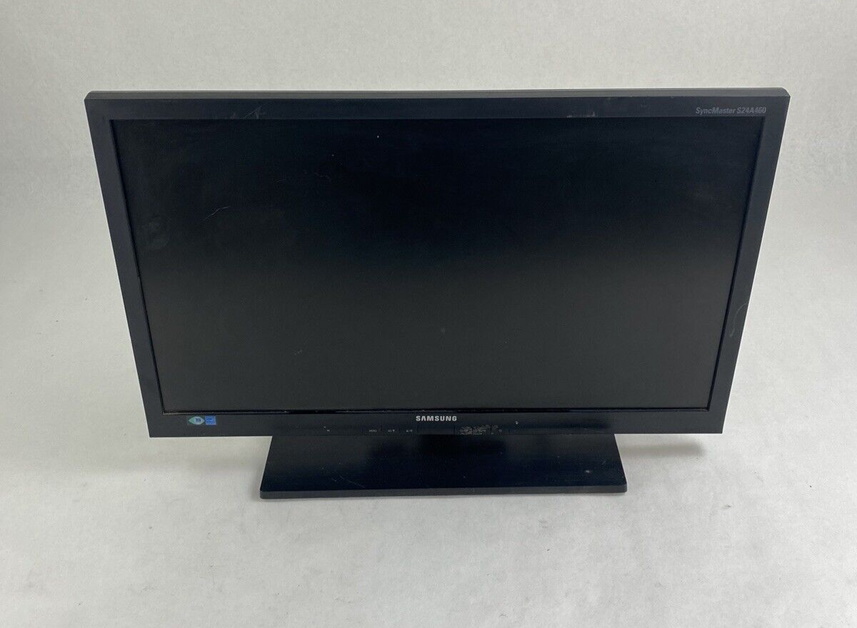 Samsung SyncMaster S24A460 24" FHD LCD Widescreen Monitor No Power Cord Tested