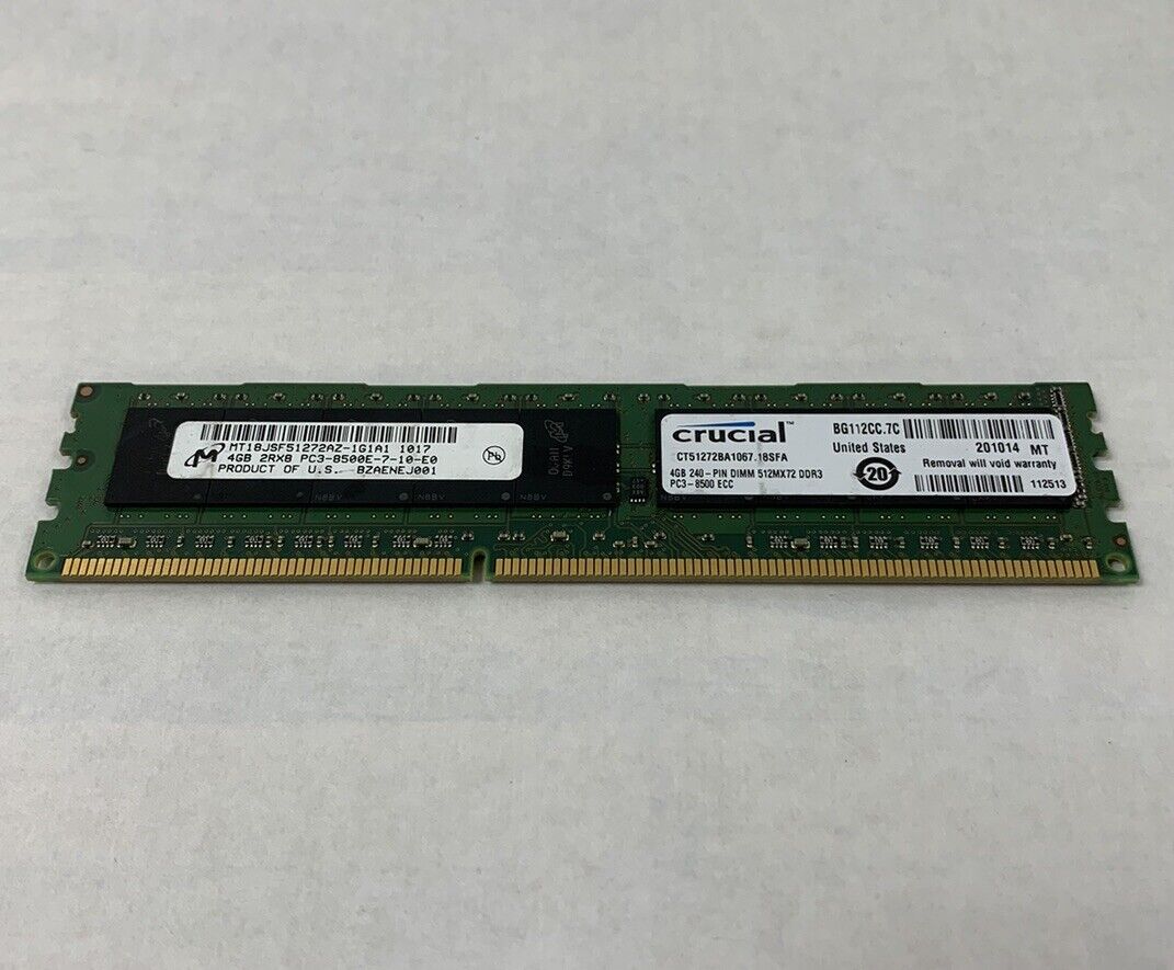 16GB Kit 4GBx4 2RX8 PC3-8500E RAM