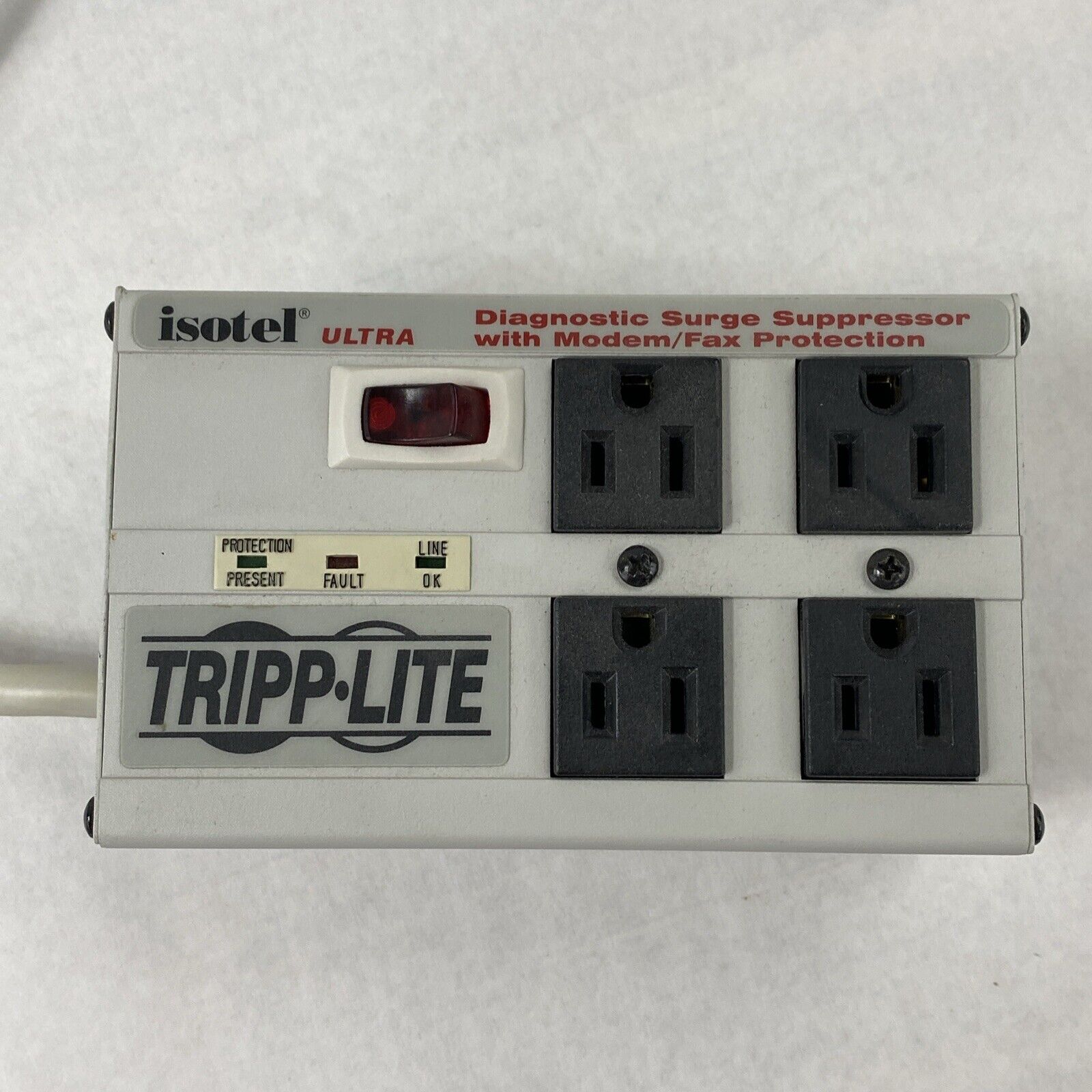 Tripp Lite Isotel4Ultra 4-Outlet Transient Voltage Surge Suppressor