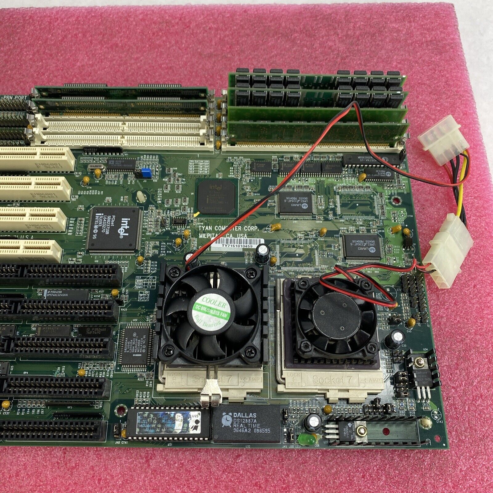 Tyan S1563 PCI-ISA MB Motherboard 2x Intel Pentium 100MHz No RAM