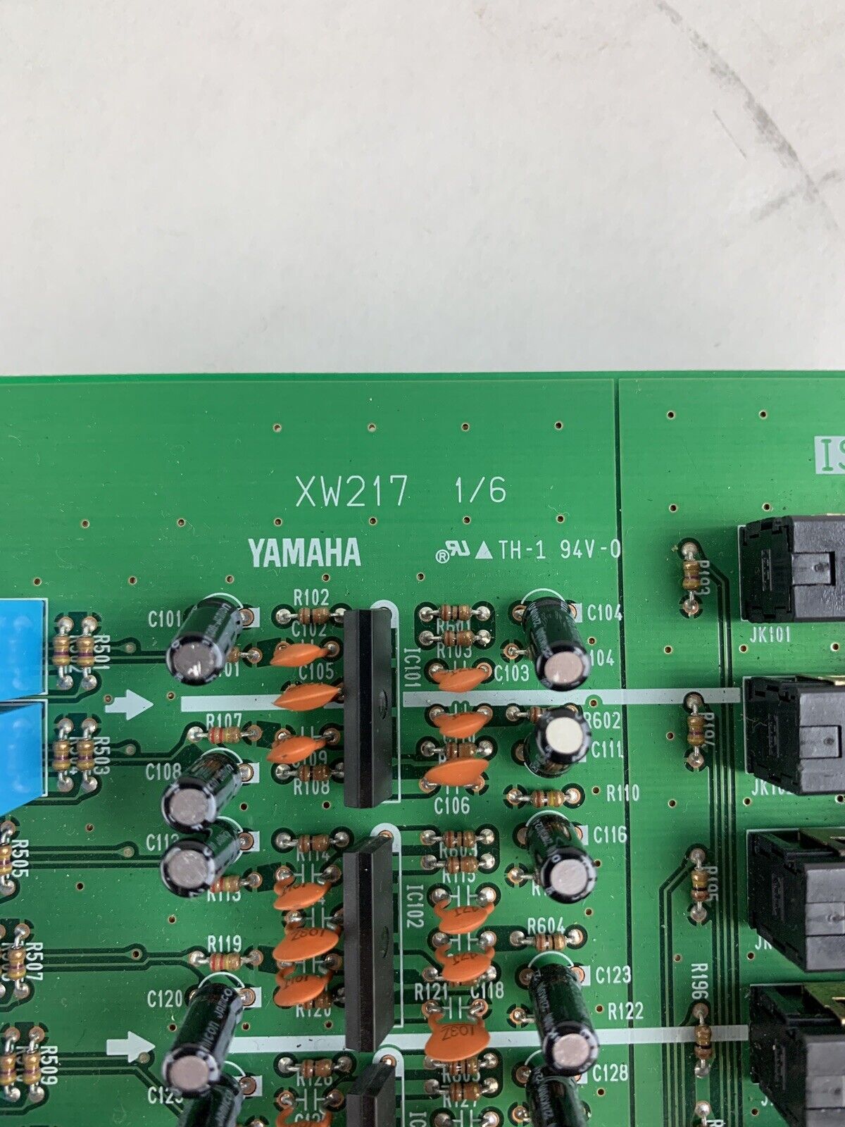 Yamaha M2500 XW217 Mixing Console Back Panel Input/Output Jacks and Sub Board