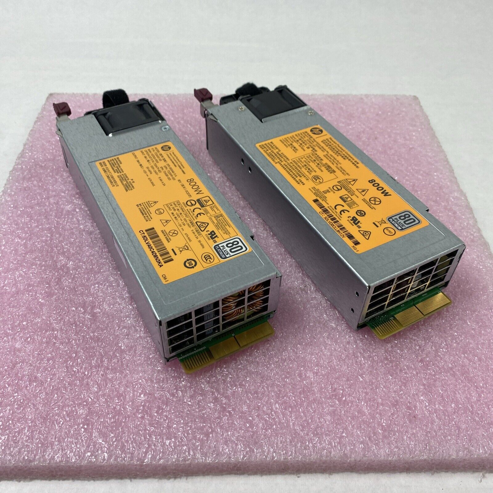 Lot of 2 HP 800W 80 Plus Platinum Power Supply 723600-101 / 723600-201