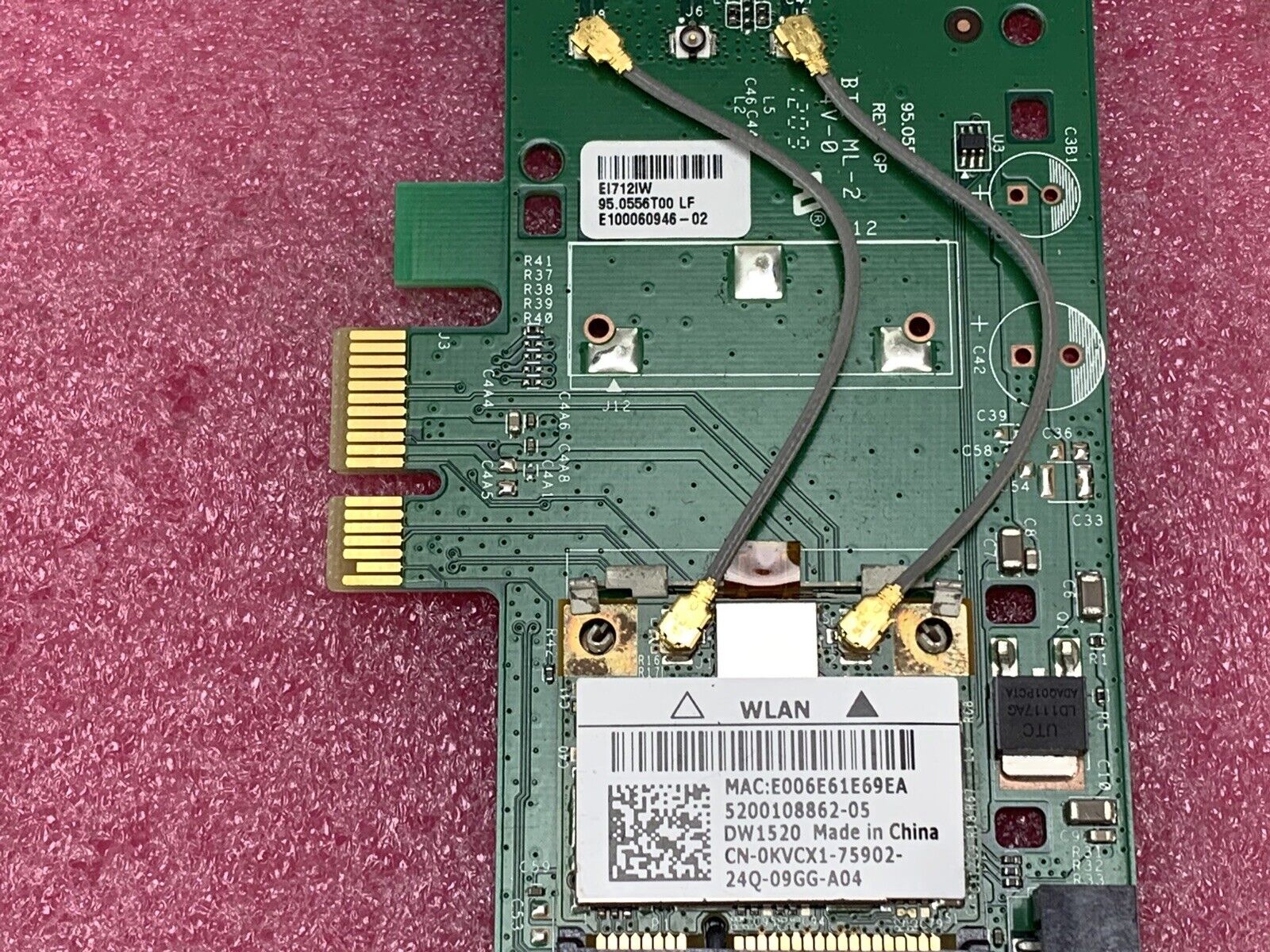 Genuine Dell Broadcom BCM943224HMS PCI-e WiFi Wireless Adapter Card 8VP82