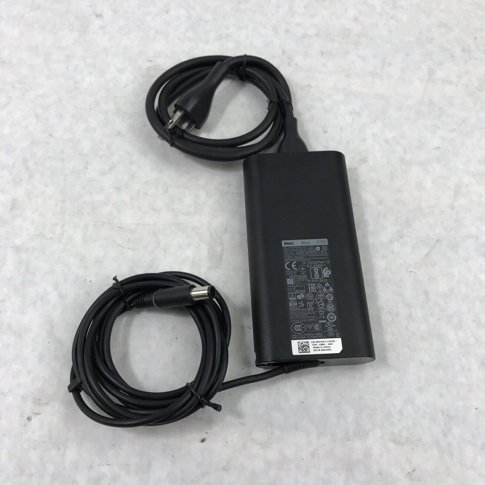 Dell 06C3W2 LA90PM130 90W 19.5V Slim AC Adapter Charger 0C9HYX