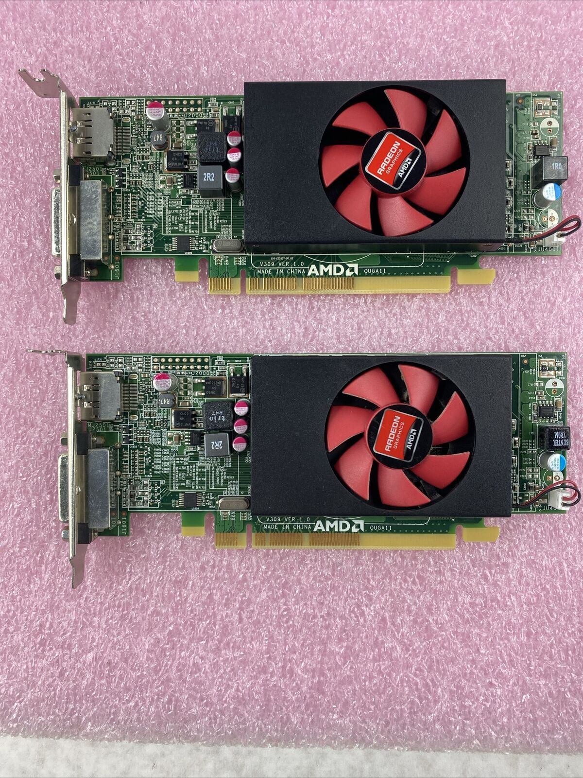 Lot(2) Dell 0F9P1R Radeon HD8490 1GB DVI DisplayPort PCIe SFF Video Graphics GPU