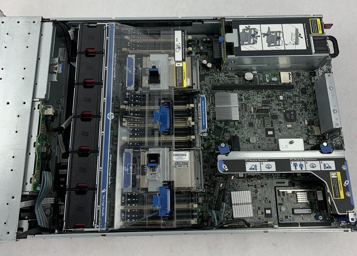 HP ProLiant DL380p Gen 8 2x E5-2609 2.4 GHz 32 GB RAM NO HDD NO OS