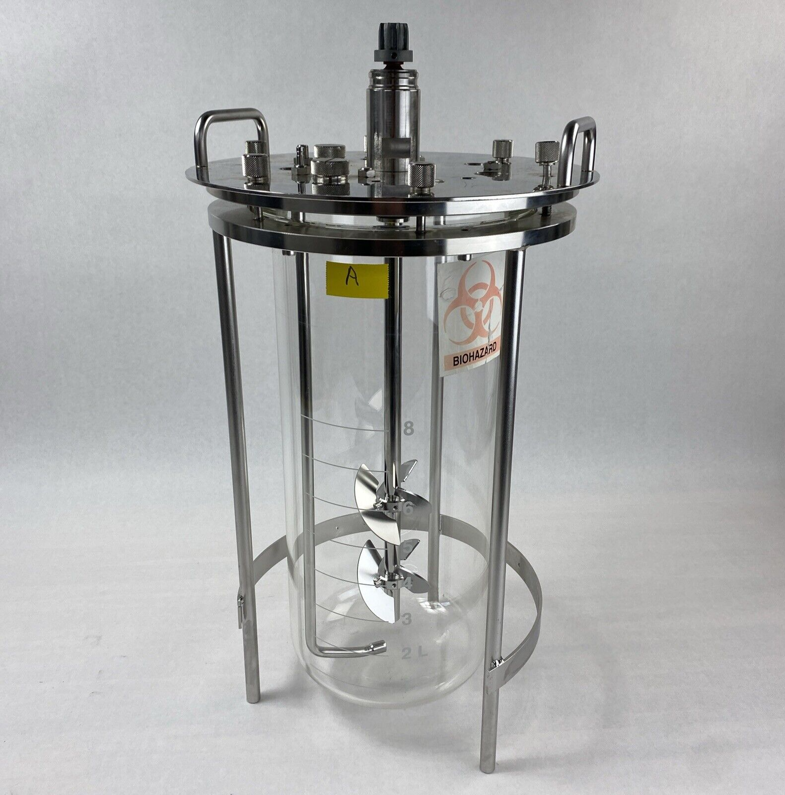 Sartorius 8L Liter Glass Vessel Bioreactor