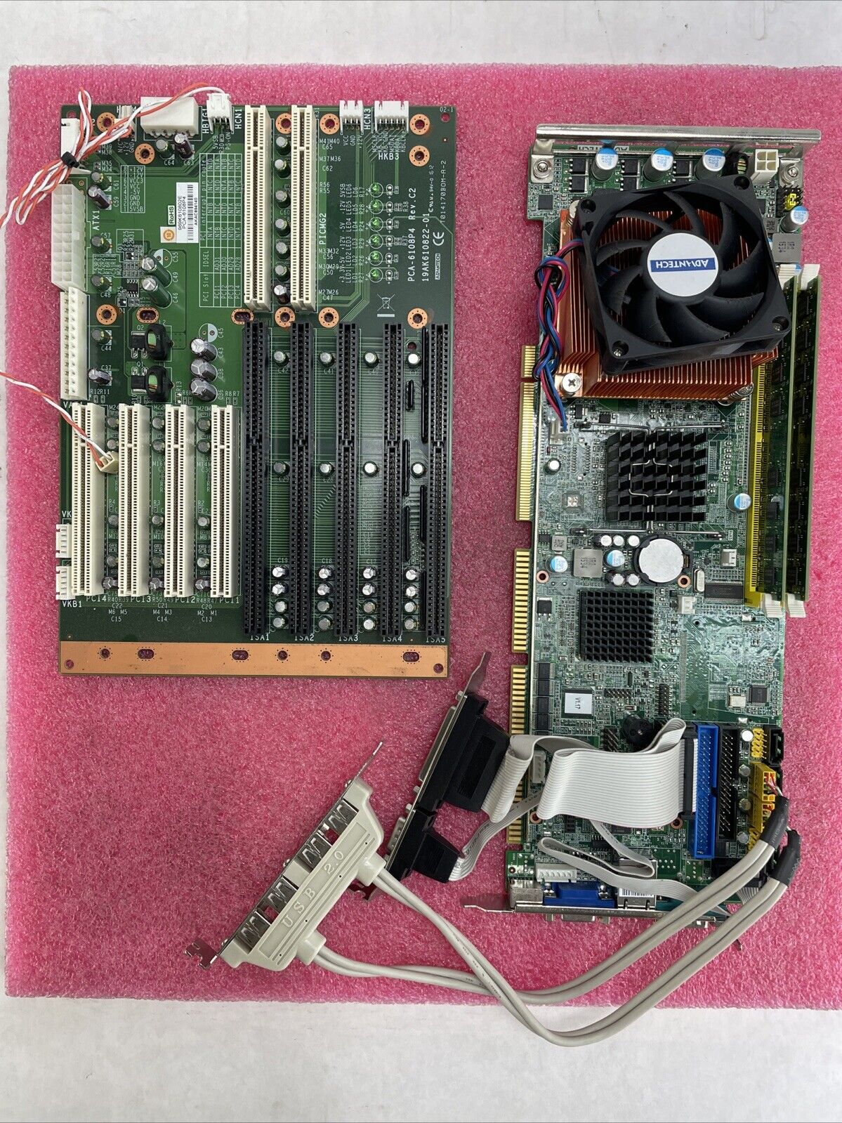 Advantech IPC-6608 Motherboard Intel Core 2 Duo E7400 2.8GHz 3.24GB RAM