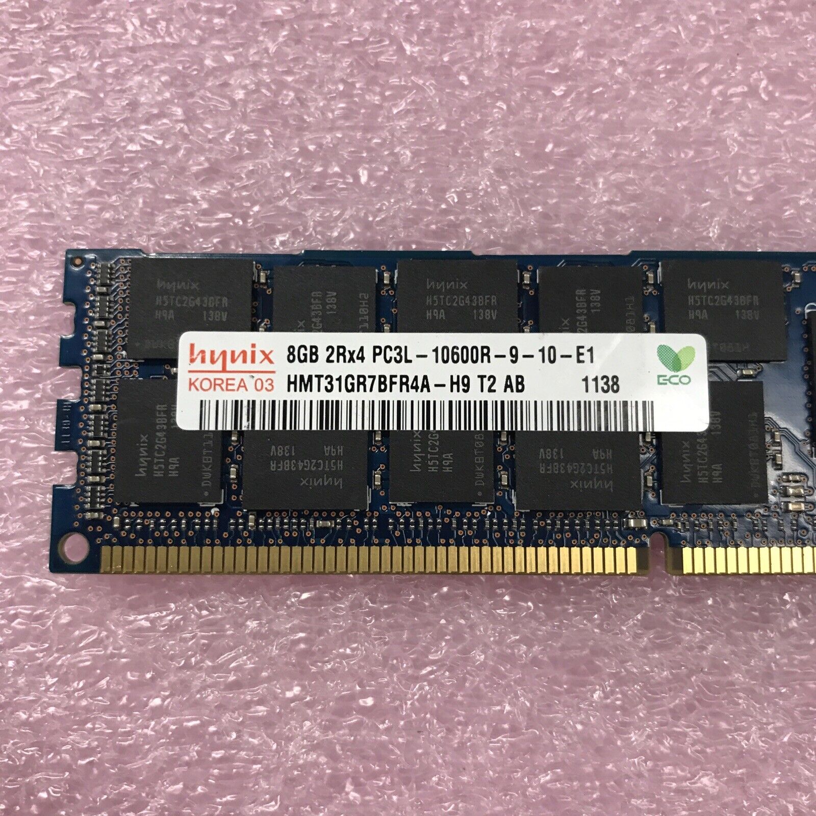 Hynix 48GB 6x8GB 2Rx4 PC3L-10600R-9-10-E1 Ram HMT31GR7BFR4A (Lot of 6)