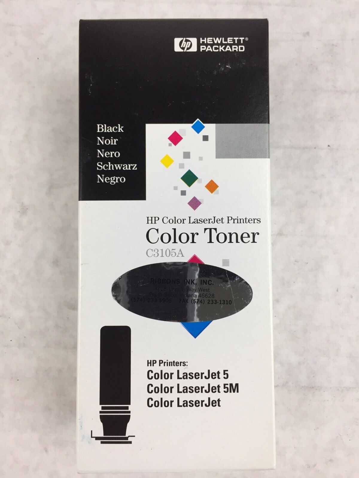 HP Color LaserJet Printers Color Toner C3105A Black Color LaserJet 5 (Lot of 3)