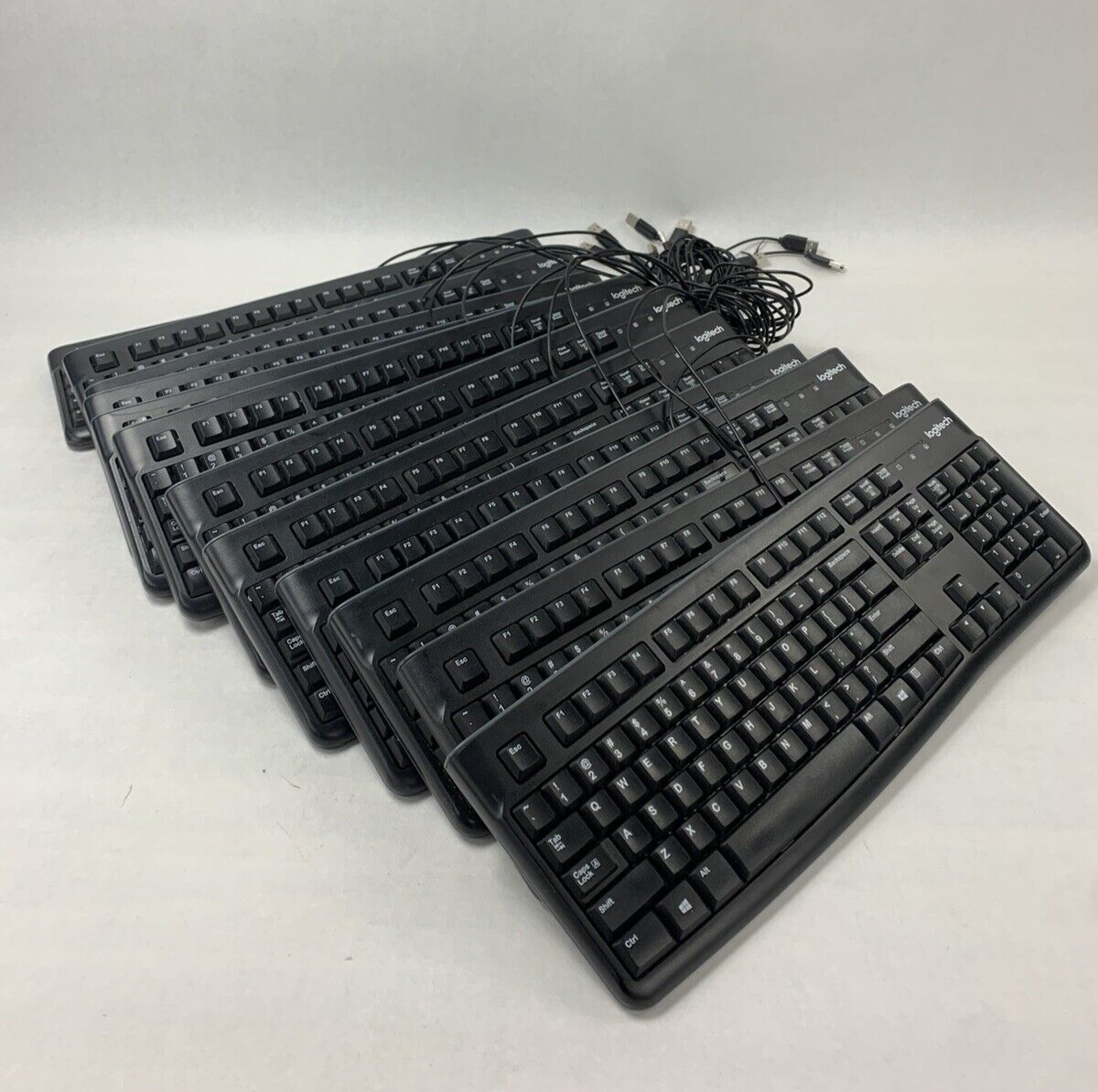 Lot of 12 Logitech K120 Y-U0009 Wired Keyboard