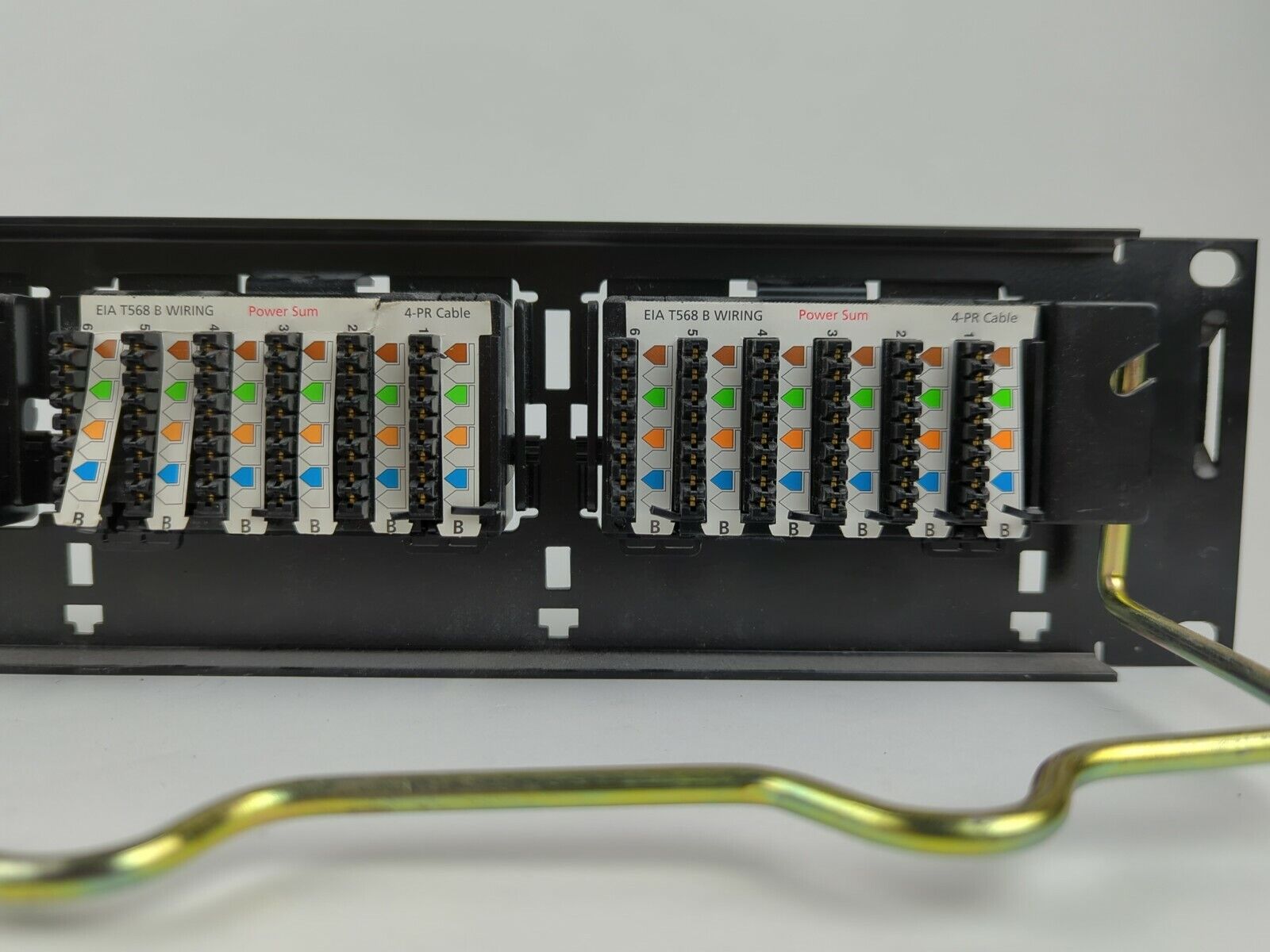 SYSTEMAX 19" Cabinet Rack Pass-Through 24 port RJ45 Patch Panel