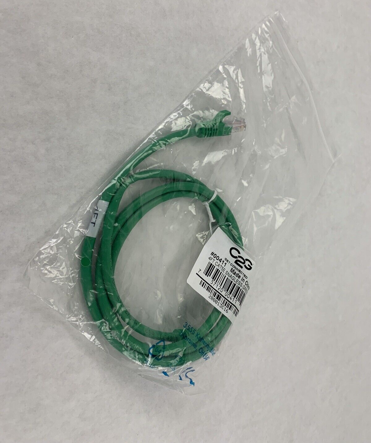 4ft Green Cat5e C2G 0041 Snagless Unshielded UTP Ethernet Patch Cable
