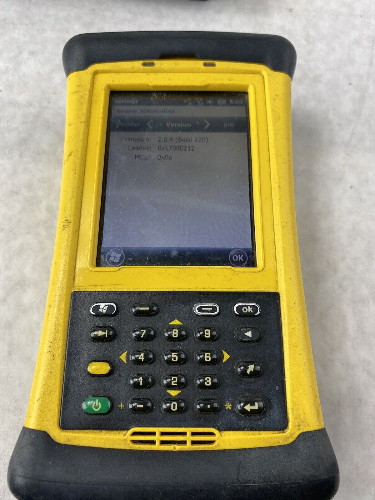 Trimble Nomad Ranger TSC3BW Data Collector Scanner Windows 6.5 Bluetooth GPS