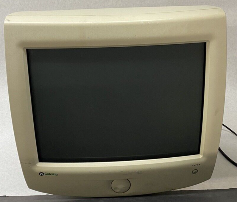 Gateway EV700B 17" VGA Vintage CRT Retro Desktop Monitor 60Hz SCUFFS