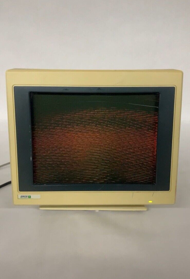 Zenith Data Systems ZCM-1492 FTM CRT Monitor VGA Screen Powers No Display Parts