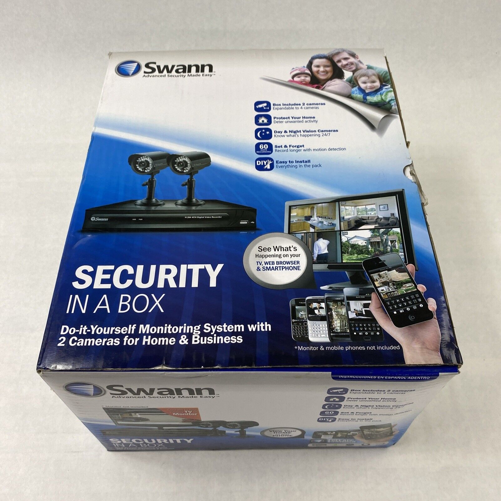 Swann Monitoring System Bundle w/ Two Cameras & H.264 4CH Digital Video Recorder