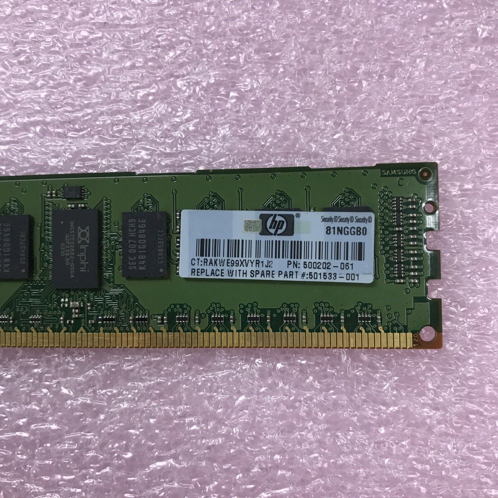 Samsung 20GB Kit 10x2GB 2Rx4 PC3-10600R-09-10-P0 Server RAM M393B5673EH1