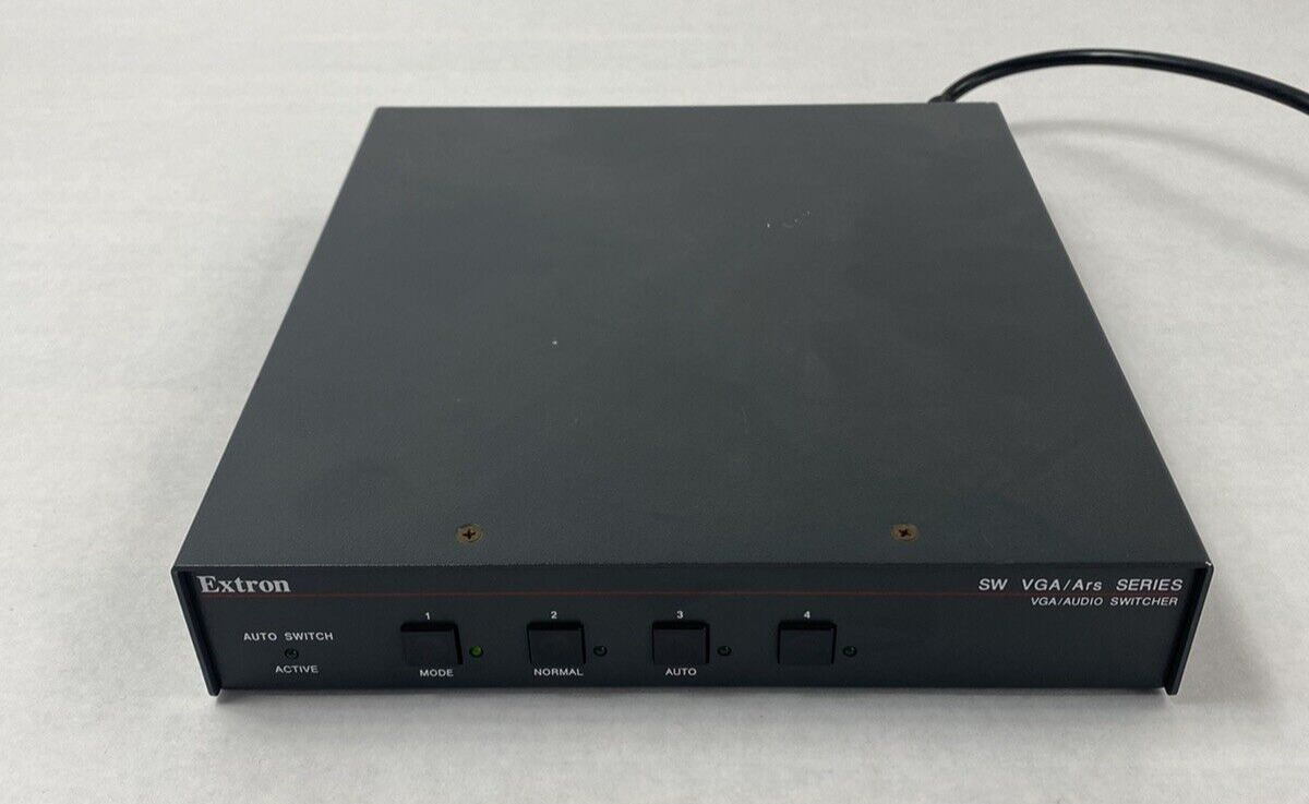 Extron SW VGA/Ars Series VGA/Audio Switcher Power Tested No AC Adapter