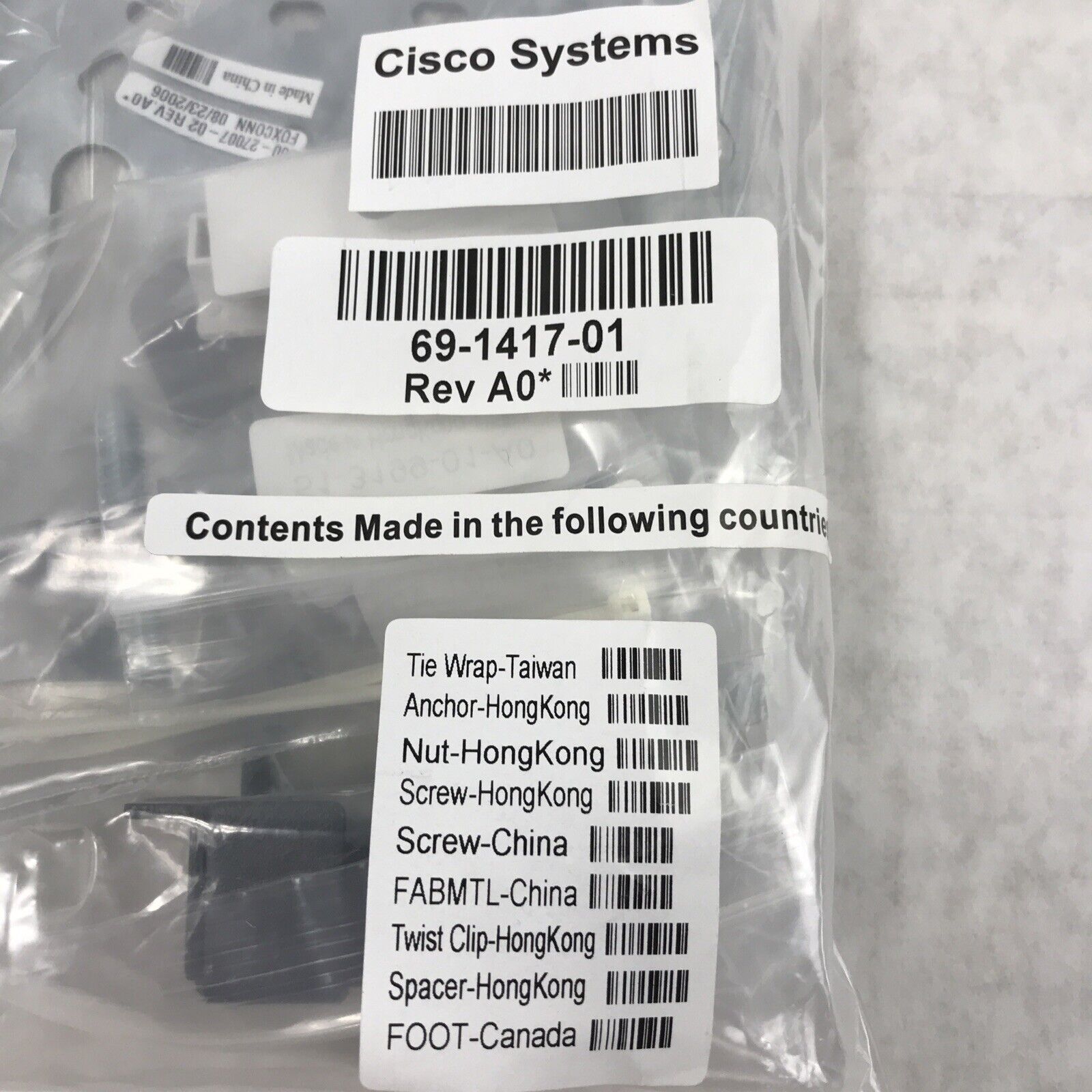 Cisco 69-1417-01 Mounting Hardware Kit