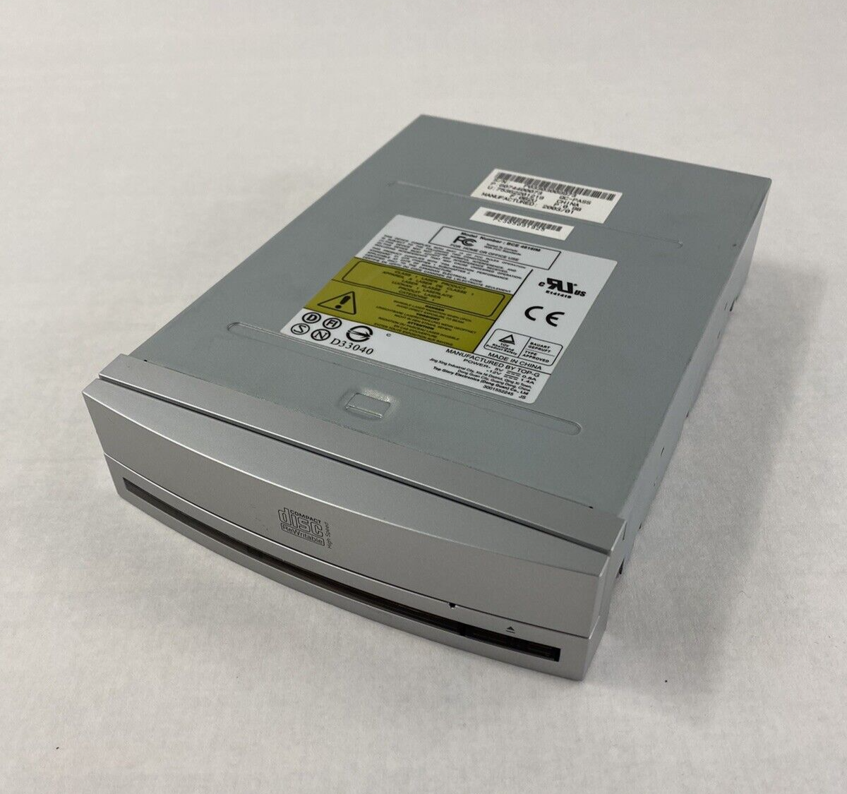 TOP-G BCE-4816IM Internal Optical CD-RW Disc Drive Curved Bezel Untested