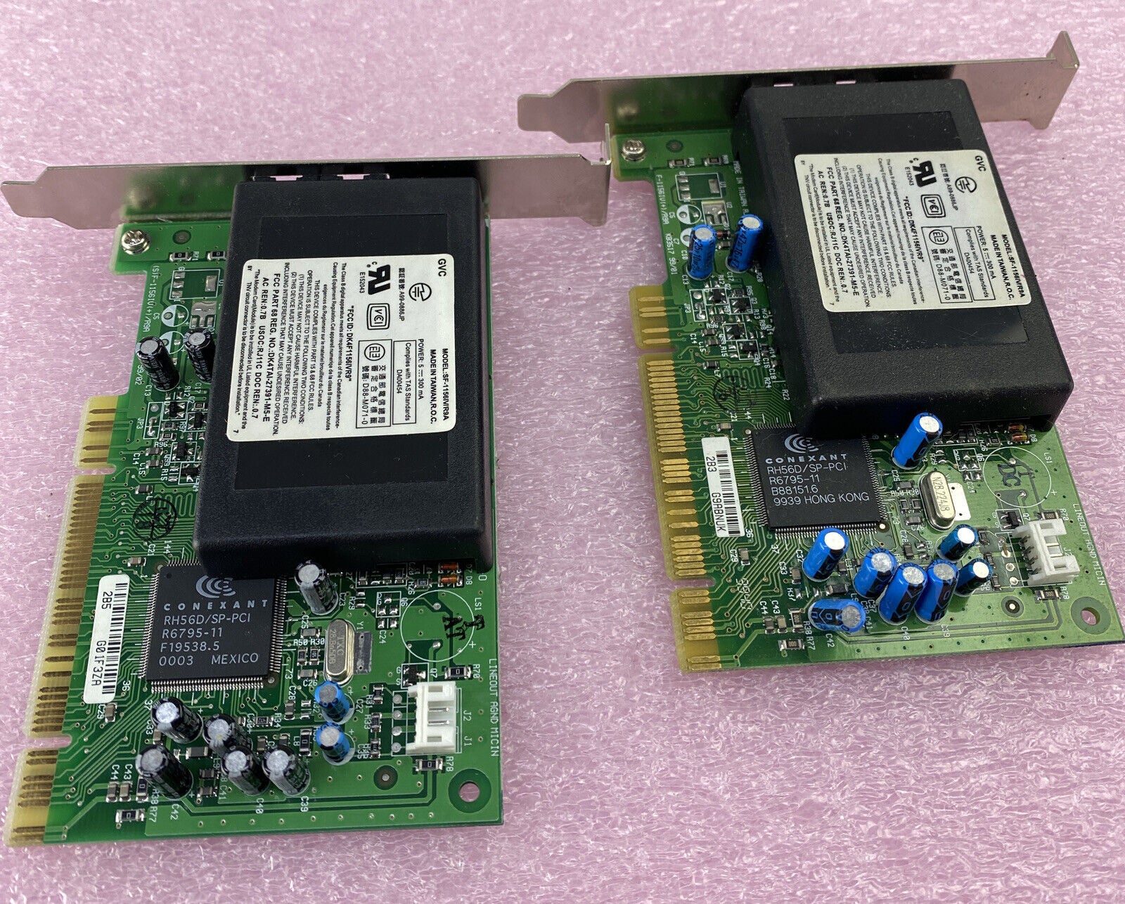 Gateway 6001260 SF-1156IV/R9A dialup faxmodem KB357 DK4F1156IVR9 Lot of 2