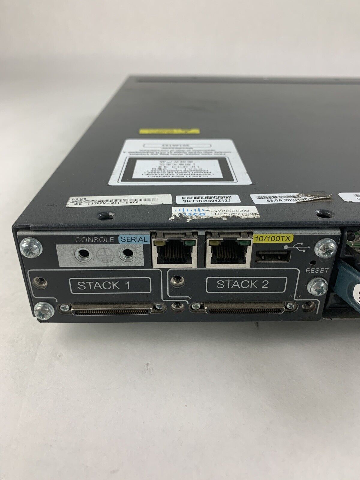 Cisco Catalyst X Series TNY-WS3750X-3560X J Network Managed Switch Tested