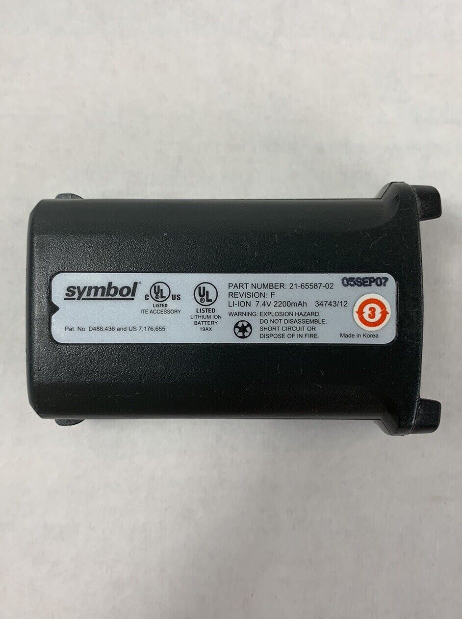 Symbol Barcode Scanner Battery 21-65587-02 (Lot of 2)