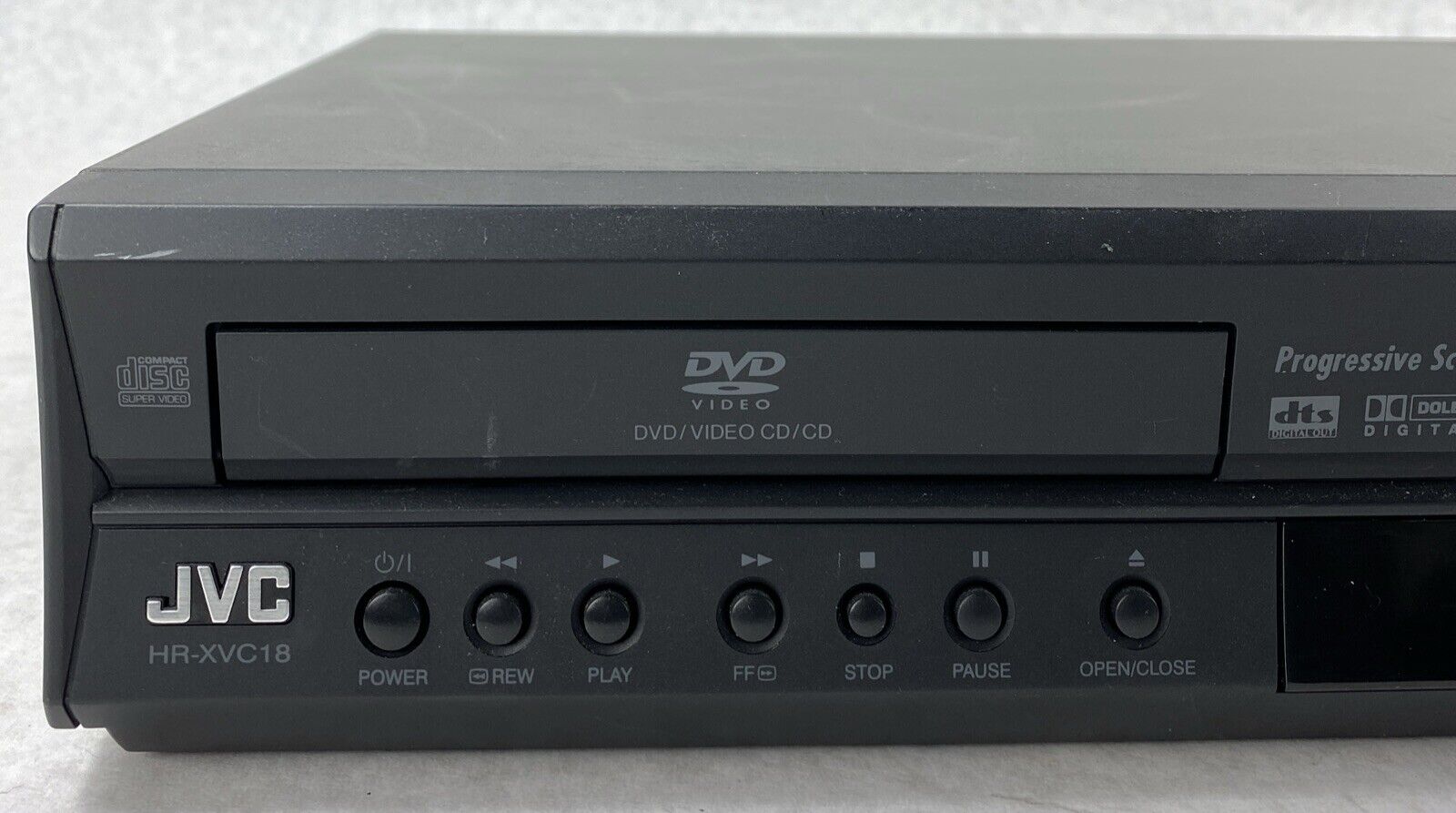 JVC HR-XVC16 Hi-Fi SQPB VHS Cassette Recorder VCR DVD Player Combo For Parts