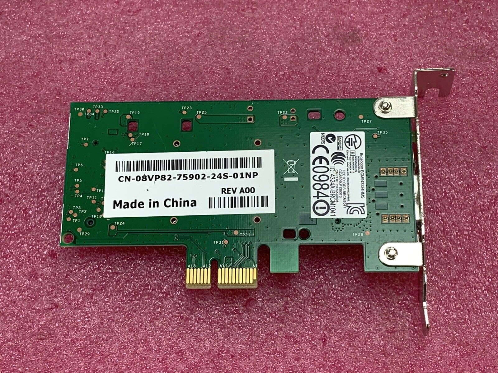 Genuine Dell Broadcom BCM943224HMS PCI-e WiFi Wireless Adapter Card 8VP82